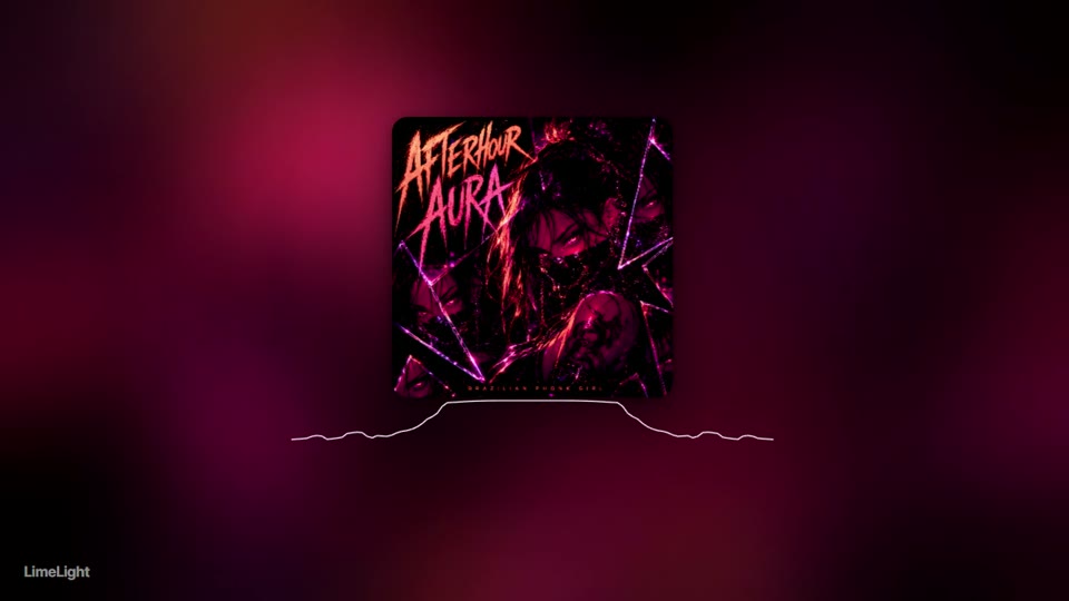 A music visualizer frame exported from LimeLight — the hairline look
